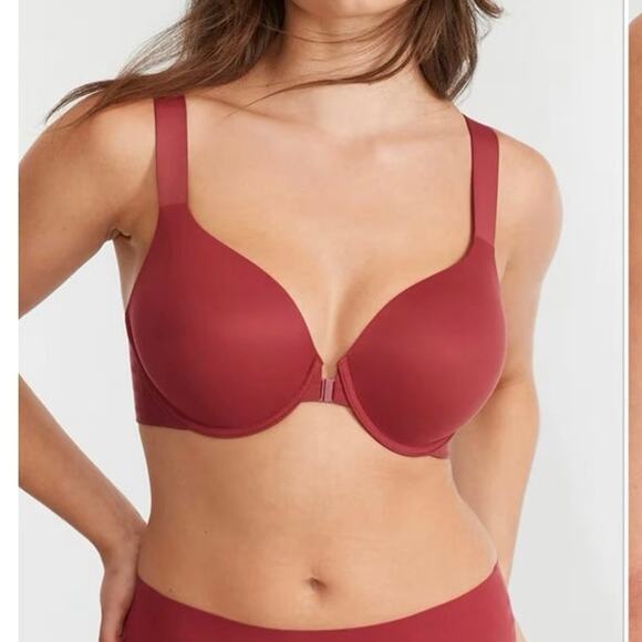Spanx Other - Spanx Bra-llelujah Front-Close T-Shirt Bra in wild rose size 36DD